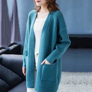 <span class=keywords><strong>Chaqueta</strong></span> Larga Informal para <span class=keywords><strong>Mujer</strong></span> para Otoño, Color Sólido, Tejido <span class=keywords><strong>de</strong></span> <span class=keywords><strong>Punto</strong></span>, Botones, Excelente Capacidad <span class=keywords><strong>de</strong></span> Habla Inglesa, Cárdigan para <span class=keywords><strong>Mujer</strong></span> - Product Image 2