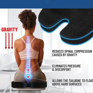 Coussins de siège en mousse à mémoire de forme ergonomiques pour chaises de bureau, soutien du coccyx, de la sciatique et du dos, coussin de chaise de bureau et coussin de siège de voiture - Product Image 5