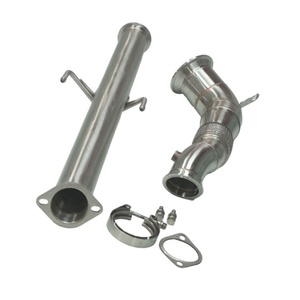 ท่อลงตรงลดขนาดเส้นผ่านศูนย์กลางทำจากสแตนเลสขัดเงา พร้อมท่อหน้า สำหรับรถยนต์ยาริส GR 1.6T ยี่ห้อ Rongdi - Product Image 6