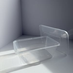 Mangkuk Makanan Bulat Plastik PP Transparan Sekali Pakai dengan Tutup, Kotak Makan Siang Persegi Aman untuk Microwave, Wadah Makanan - Product Image 3