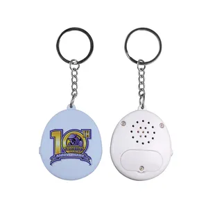 China Manufacturers Corporate Anniversary Gifts Promotional Sound Keyrings Custom Talking Keychain Personalized Voice Key Chain