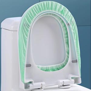 Couvre-siège de toilette jetable portable à 2 couches, ajustement universel, imperméable, pour les voyages et les toilettes publiques - Product Image 2