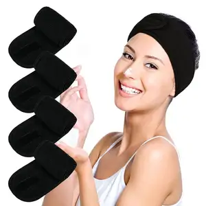 Spa-Gesichtsband Make-Up-Kopfband Terry-Kopfband verstellbares Handtuch für Gesichtswäsche, Dusche