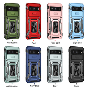 ขายส่งหน้าต่างบานเลื่อนป้องกันกล้องแหวนโลหะKickstand TPUกันกระแทกสําหรับGoogle Pixel 7 8 9 Pro - Product Image 6