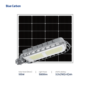 Nhà máy Carbon xanh cung cấp trực tiếp 30W 50W 80W 100W 200W năng lượng mặt trời cao Lumen siêu sáng VUÔNG IP66 56W Đèn Đường năng lượng mặt trời - Product Image 6