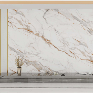 3DフォームPVC大理石穀物防水防湿自己接着環境にやさしいUVプリント装飾的な衝突防止ウォールステッカー - Product Image 5