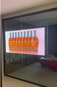 Yake P6 chuyên nghiệp Màn hình hiển thị <span class=keywords><strong>LED</strong></span> với giấy chứng nhận CE phổ biến trong suốt linh hoạt màn hình phim cho các cửa hàng thủy tinh - Product Image 4