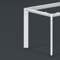 Support de bureau de travail en aluminium et acier moderne Support de table de réunion Pieds en acier de boutique pour le support de bureau du directeur
