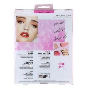 EW-Juego de 5 <span class=keywords><strong>brochas</strong></span> de maquillaje, <span class=keywords><strong>brochas</strong></span> de maquillaje profesionales, personalizadas - Product Image 6