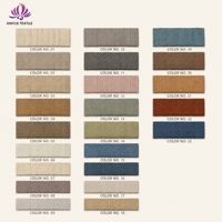 Rideaux occultants jacquard tissés 100% polyester teint en fil couleur unie, ensemble sur mesure, attaches transparentes, très lourds 425GSM, en stock