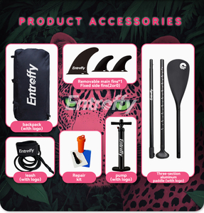 NOUVEAU - Planche de surf gonflable en promotion avec sac <span class=keywords><strong>à</strong></span> dos, pompe et pagaie pour une utilisation polyvalente et facile - Product Image 4
