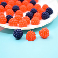 Soft Mini Fruit Flat Back Charms resina Cabochon Raspberry Resin ornamenti accessori per Scrapbook decorazione della cassa del telefono cellulare