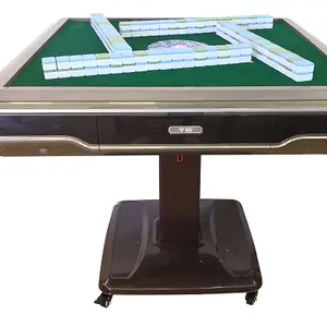 Mesin Coaster Meja Mahjong Otomatis, Kaki Lipat Mahyong Elektrik