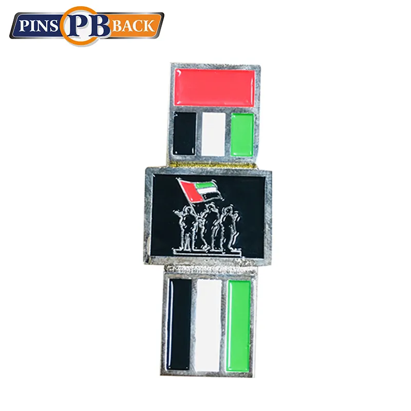 PINSBACK en alliage de Zinc magnétique personnalisé drapeau de l'arabie saoudite à vendre