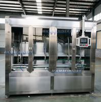 Machine de remplissage automatique de liquides à 6 têtes, remplisseuse de seaux de 20 L pour huile de lubrification, huile moteur, solvant chimique