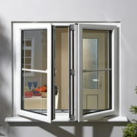 Fenêtres en aluminium à rupture de pont thermique, double vitrage, insonorisées, en verre trempé, à ouverture battante, design moderne, pour chambre de villa en Californie