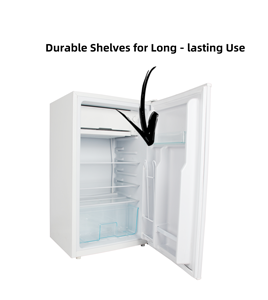 Offre Spéciale Réfrigérateur compact <span class=keywords><strong>de</strong></span> style américain à 6 couleurs avec petit congélateur, étagères transparentes et fentes pour boissons, idéal pour les dortoirs - Product Image 3