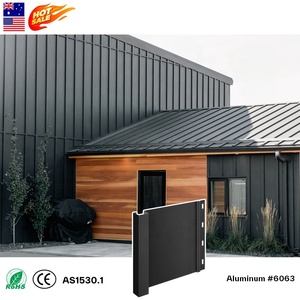 Revêtement mural extérieur en aluminium à grain de bois durable de 2 mm d'épaisseur, résistant aux intempéries, pour façade de maison - Product Image 1