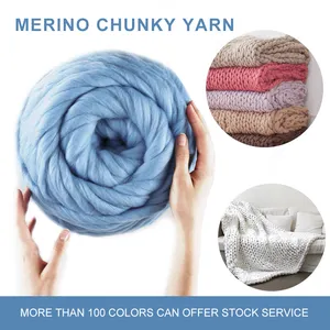 Bán Buôn Chunky Jumbo Cánh Tay Đan Sợi Dày Acrylic Len Merino Sợi Cho Tay Đan