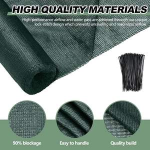 Toile d'ombrage en HDPE pour jardin, filet anti-UV écologique pour légumes et fleurs, couverture d'ombrage pour serre et bacs surélevés - Product Image 4