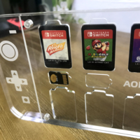 Commutateur jeu cassette boîte de rangement matériau acrylique transparent présentoir magnétique cristal cassette magnétique pour Nintendo