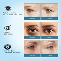 Soins de la peau hydrogel jetables en gel de cristal de collagène en maille coréenne sous des patchs topiques pour les yeux masques de sommeil personnalisés pour les yeux