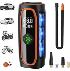 電動ミニデジタルワイヤレスポータブルコードレスタイヤインフレーター車用空気ポンプコンプレッサータイヤインフレーター充電式 - Product Image 1