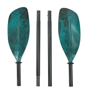 Paddle da viaggio impacchettabile in fibra di vetro con chiusura a scatto 4 pezzi per Kayak gonfiabile pieghevole Kayak Packraft - Product Image 4