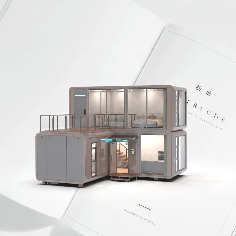 Chinesische Fabrik angepasst beliebte Kabine Luxus modulare High-End mobile Garten container Hangfa Apple Capsule House