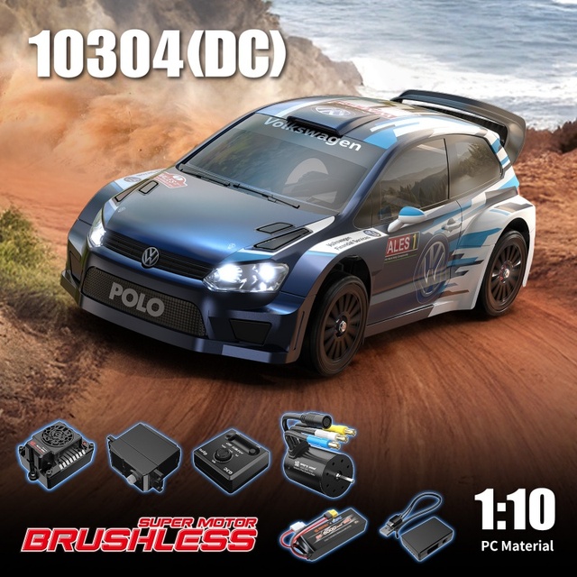 MJX Hyper GO 10304 Polo R WRC Licensed Models Products 1/10 Scale 4WD Electric RC Rally Car With Brushless Motor 70KM/H 3S RTR