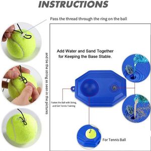 Entraîneur de tennis portable solo avec balle rebondissante et corde pour l'auto-entraînement au tennis - Product Image 2