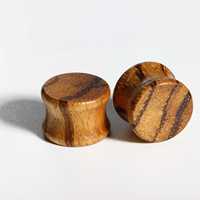 Jewelry de corps en bois : Tunnels, Dilatateurs d'oreille, Plugs et Écarteurs à double évasement pour piercing, 6-22mm, Mariage