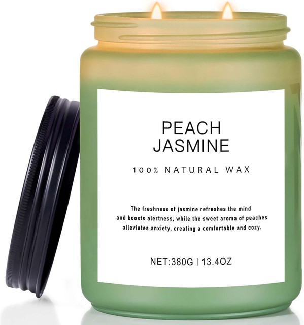 Luxury Scented Candle, Rose, Orange, Jasmine Fragrance, Perfect for Birthdays, Weddings, Thanksgiving & Christmas Decor