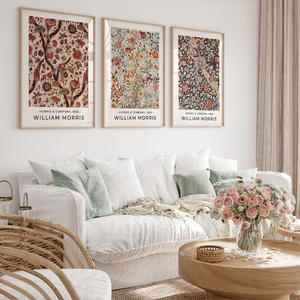 Juego de 3 Láminas Decorativas de Lona con Estampado Floral de <span class=keywords><strong>William</strong></span> Morris, Diseño Clásico Vintage, sin Marco, para Decoración del Hogar y Hoteles - Product Image 4
