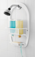 YIDE Salle De Bains Étagère Murale Coin Caddy Organisateur De Stockage En Plastique Panier De Rangement Avec Peg
