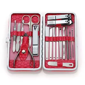 Set per Manicure e Pedicure e Kit per la cura delle unghie Trimmer Kit per la rimozione dei punti neri cucchiaio per le orecchie Trimmer per Pedicure