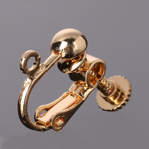 Adaptateur de boucles d'oreilles à clipser, vis à bille en cuivre pur, rotatif, sans perçage, indolore, antidérapant, anti-chute, accessoire pour boucles d'oreilles pour enfants - Product Image 1
