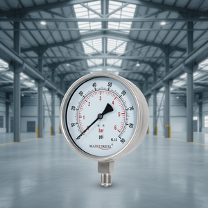 विस्तारित स्थायित्व दबाव टायर गेज कंपन प्रतिरोधी संरचना फैक्टरी उपकरण सामान्य दबाव गेज - Product Image 1