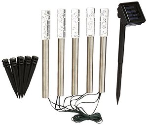 5 Màu Thay Đổi Năng Lượng Mặt Trời Ngoài Trời Bong Bóng Acrylic Stick <span class=keywords><strong>Stake</strong></span> Chuỗi Đèn Cho Sân Hiên - Product Image 1