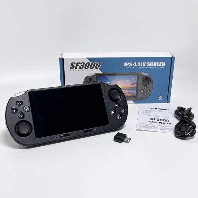 2026 New Trend Sports & Entertainment Kids' Gift SF3000 4.5 Inch IPS Portable Handheld Game Player Retro Video Games Console