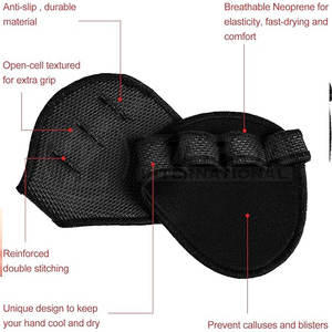 Custom Logo Adjustable Neoprene Fitness <b>Weight</b> <b>Lifting</b> <b>Grip</b> Pads Compression <b>Weight</b> <b>Lifting</b> <b>Grip</b> Pads - Product Image 5