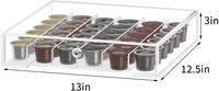 Organisateur de rangement en acrylique transparent pour 36 dosettes de café, tiroir de comptoir moderne et écologique pour K