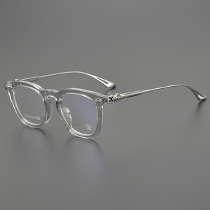 CH8109 Titane Acétate Lunettes Durable Or Argent Noir Transparent Lecture École <span class=keywords><strong>De</strong></span> Luxe Hommes Prescription Lunettes <span class=keywords><strong>Cadre</strong></span> - Product Image 1