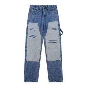 Xiaoxin China Factory Ripped Jeans Jeans hose Cargo Work Jeans mit geradem Bein Herren Distressed Tapered Fitting New Herren Jeans
