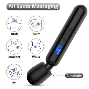 10 titreşim modları LED sıvı kristal ekran AV vibratör orta 4-speed USB şarj kadın Masturbator yetişkin eğlenceli seks oyuncak - Product Image 6