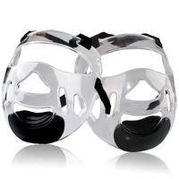 Masque de protection facial transparent léger en ABS Quteng pour les arts martiaux, taekwondo, karaté, boxe, équipement d'entraînement unisexe