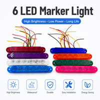DH-041 Net Flash Ultraflaches Design 1,5W LKW LED-Blitzlicht 12-24V Wasserdichtes Warn-Seitenblitzlicht