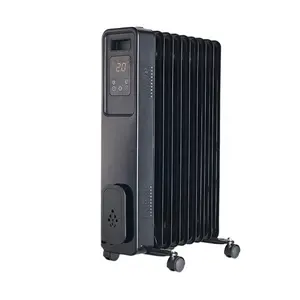 1000W 1500W 2000W 2500W 3000W Tampilan Suhu Operasi Aplikasi Radiator Listrik Oil Heater dengan Waktu dan Pengaturan Suhu