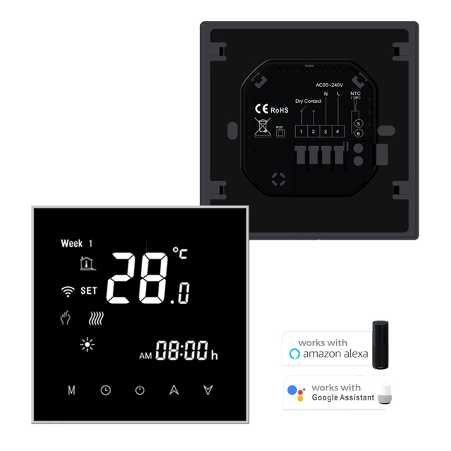 Электрическая система отопления комнатный напольный электронный Wi-Fi термостат tuya