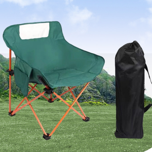 Garden <b>Chair</b> Wholesale Lazy Round Sofa <b>Padded</b> Saucer Portable <b>Folding</b> Moon <b>Chair</b> Cloud Adults Oxford & Steel Modern - Product Image 1